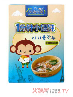 天然世家魚肉豆腐1分鐘小餛飩豎