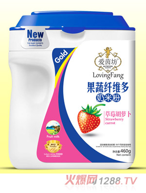 愛(ài)茵坊草莓胡蘿卜獼猴桃山楂蘋(píng)果淮山香橙核桃香蕉燕麥雪梨蓮子果蔬纖維多奶米粉桶裝